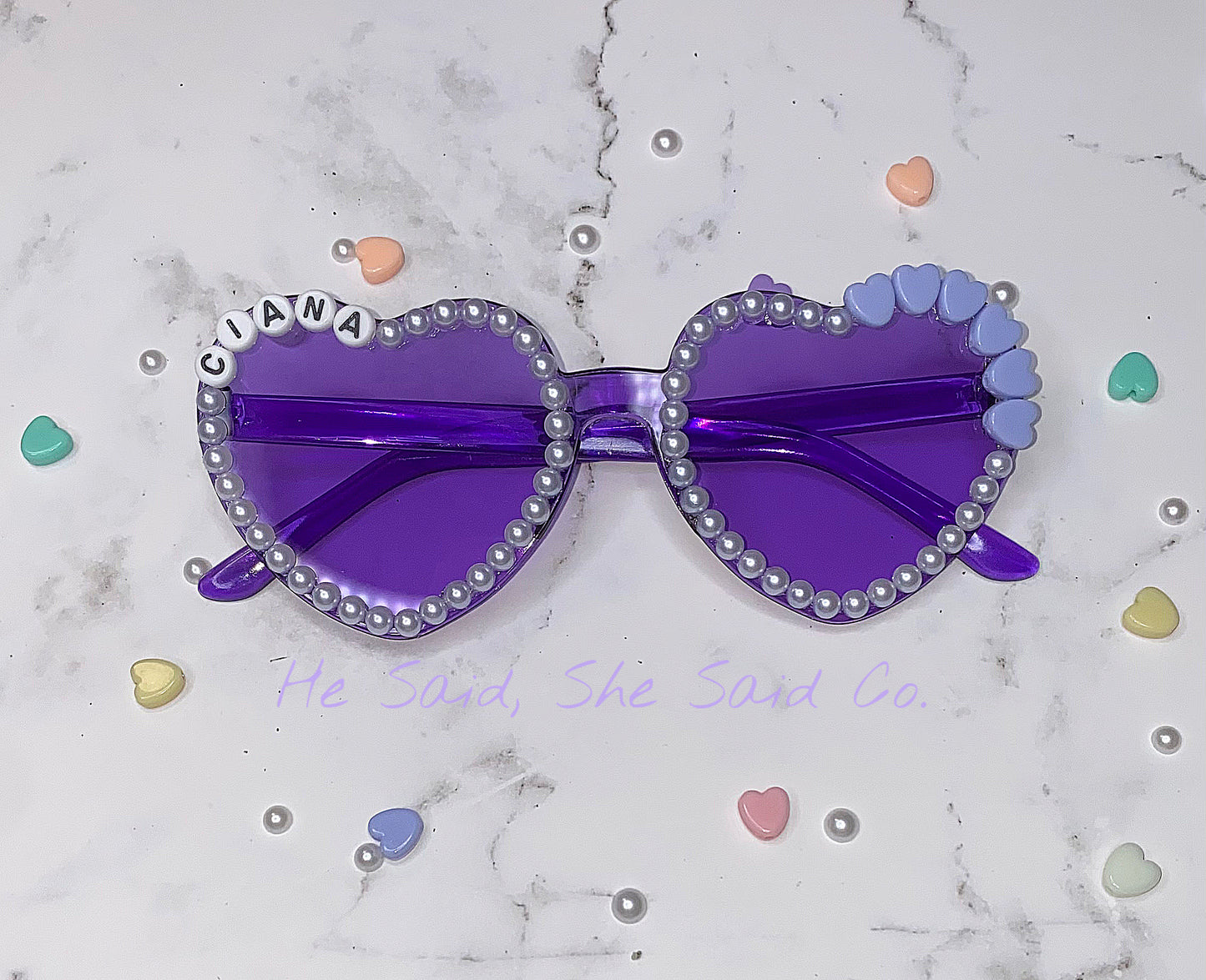 Heart Valentine’s Day Sunnies Personalized Sunglasses