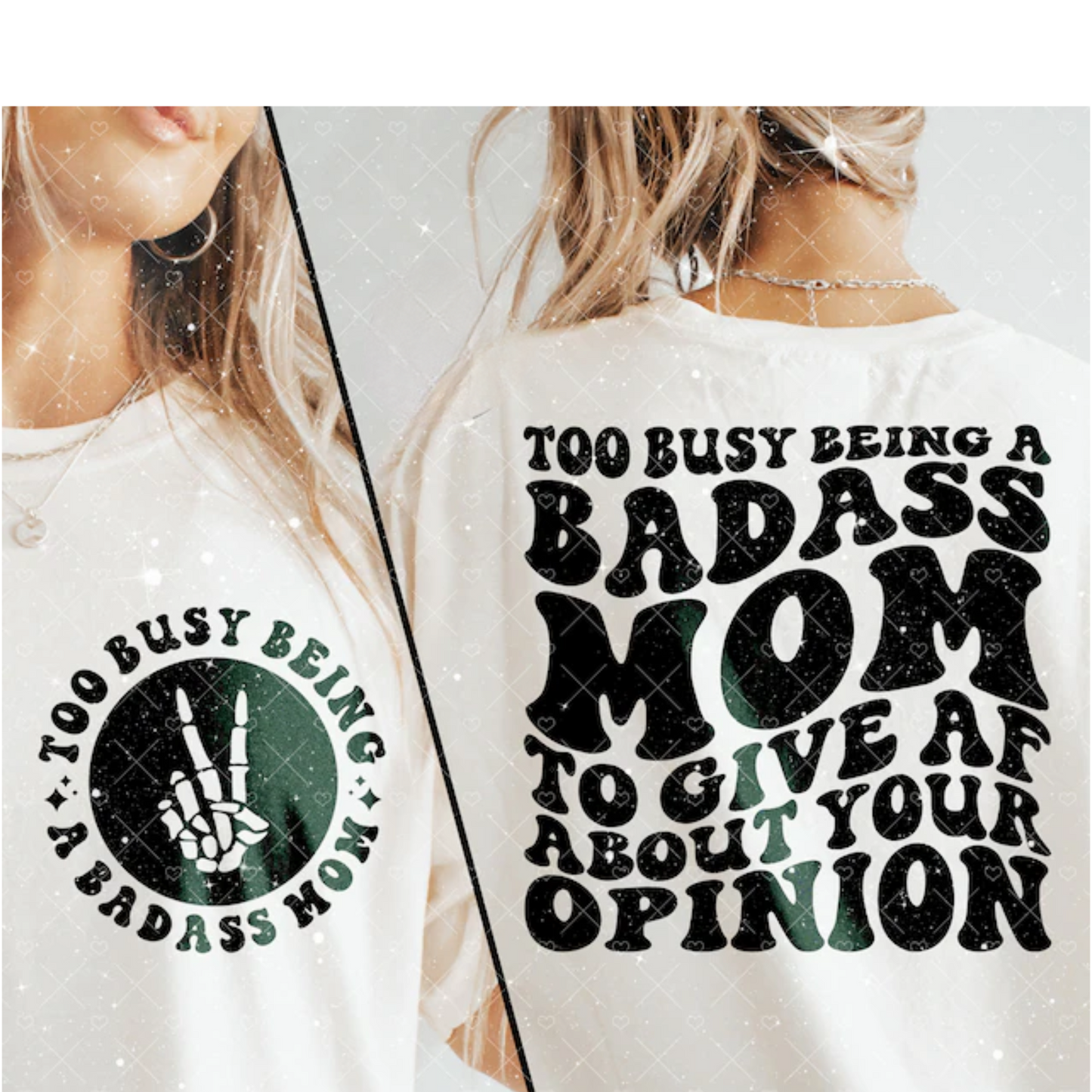 Too Busy Being A Bad A** Mom Tee 1.31.24