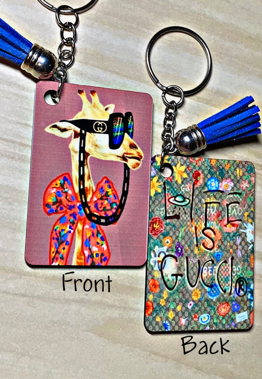 Designer Art Inspo Life is Gucci Sublimated Keychain