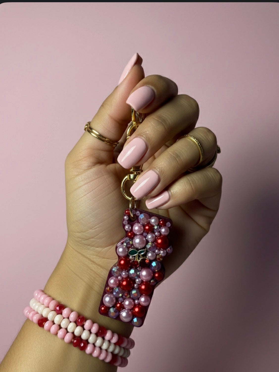 Flavor Inspo Blingy Nail Saver Can Popper Keychain