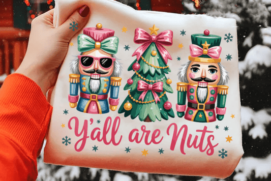 Christmas Yall Are Nuts Adult Sweatshirt (up to 5X)