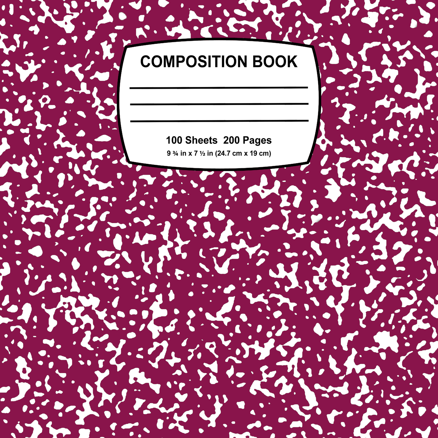 Personalized Teacher Composition Notbook 3x3 Flat Fridge Magnet, Locker Magnet