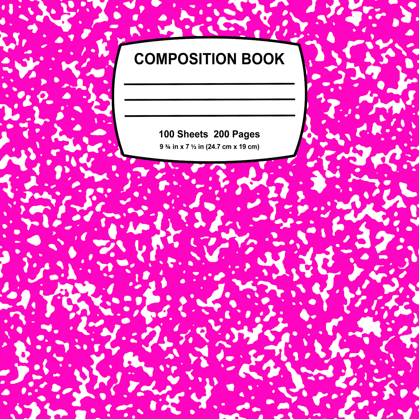 Personalized Teacher Composition Notbook 3x3 Flat Fridge Magnet, Locker Magnet