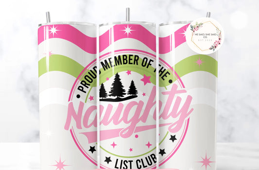 Naughty List Christmas Tumbler