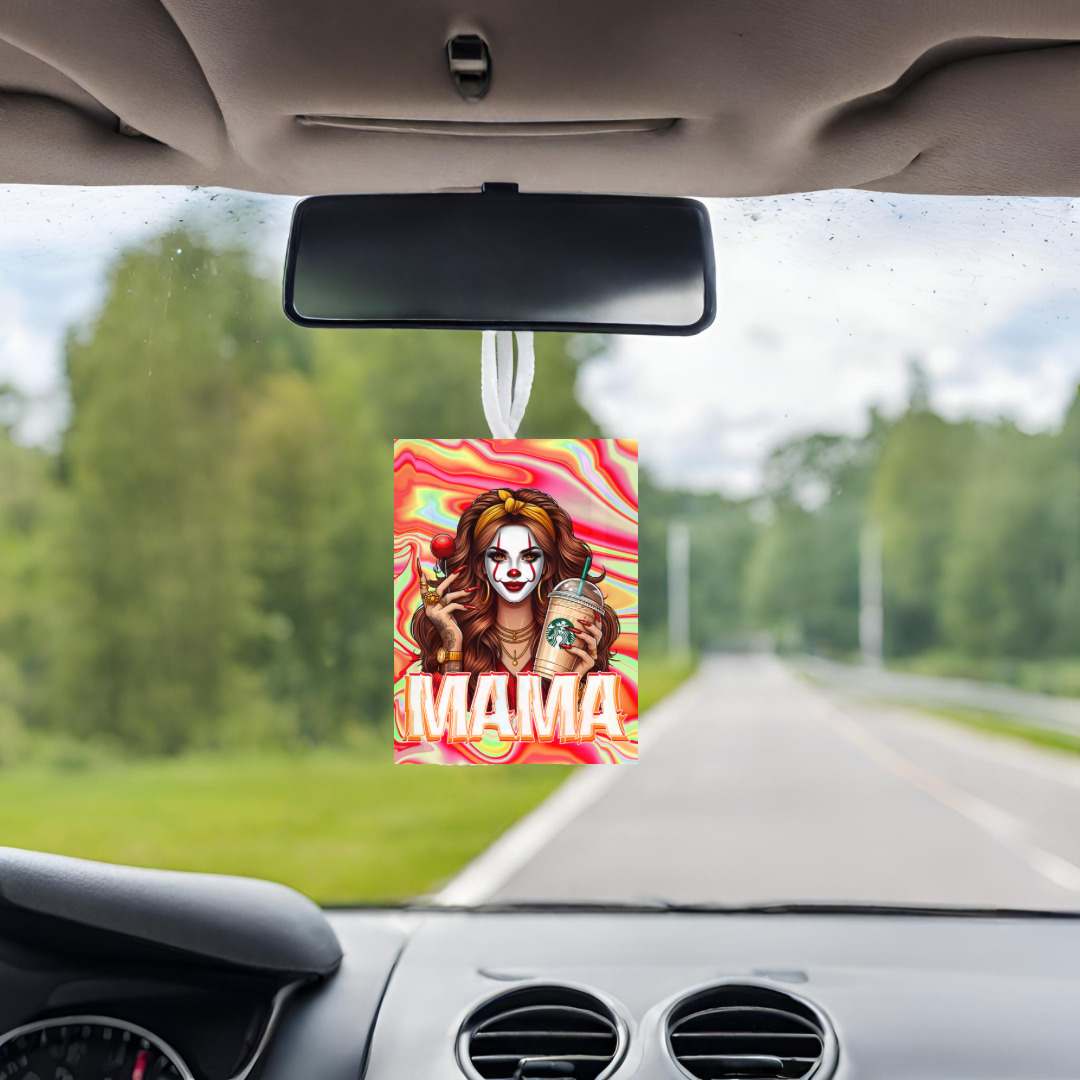 Mama Horror Car Air Freshener, Car Freshie, Car Freshy, Car decoration