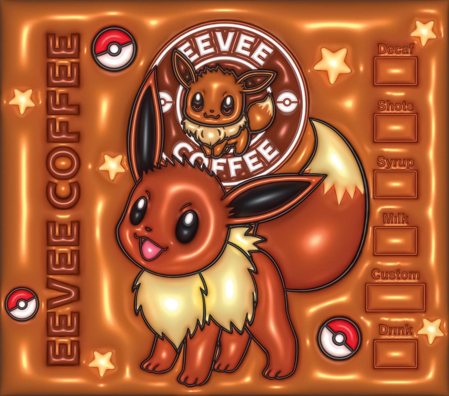 Pokemon Tumbler-Inflated Eevee