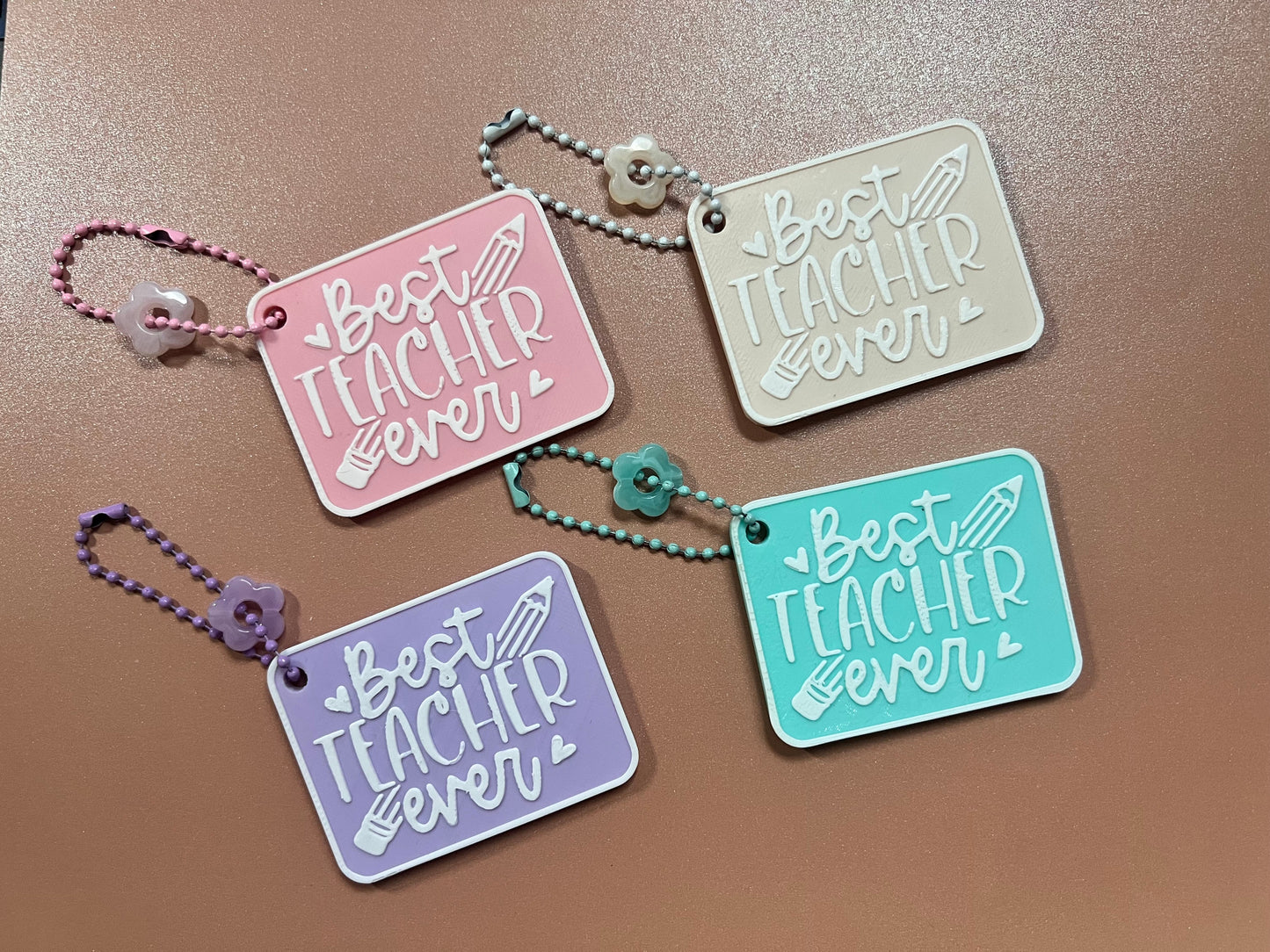 Best Teacher Ever Keychain