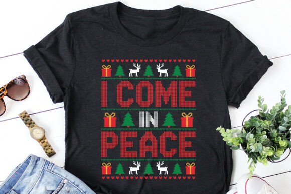 Christmas I Come In Peace Adult Tee (up to 5X)