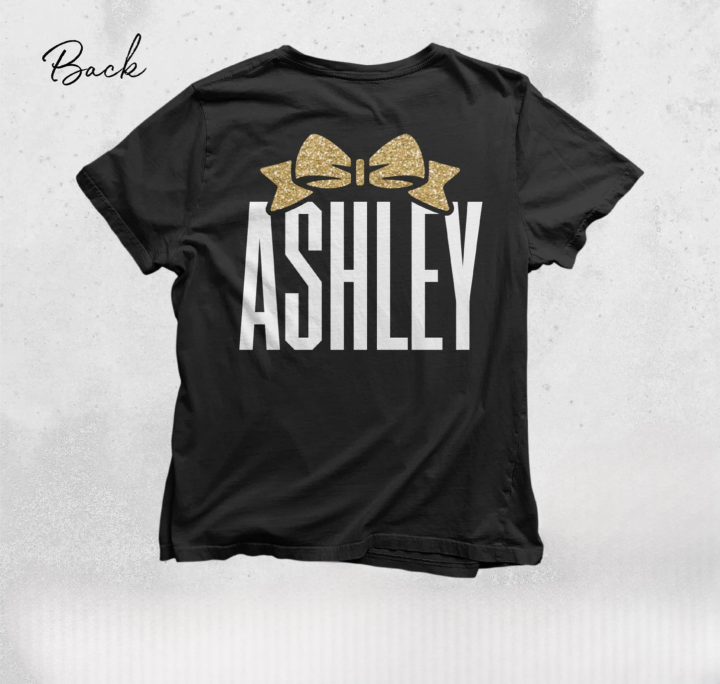 Personalized Glitter Cheer Shirt | Cheer Tshirts | Cheerleading Mom Shirts | Cheerleader Gift | Glitter Megaphone Shirt | Gildan Adult Youth Unisex Tee