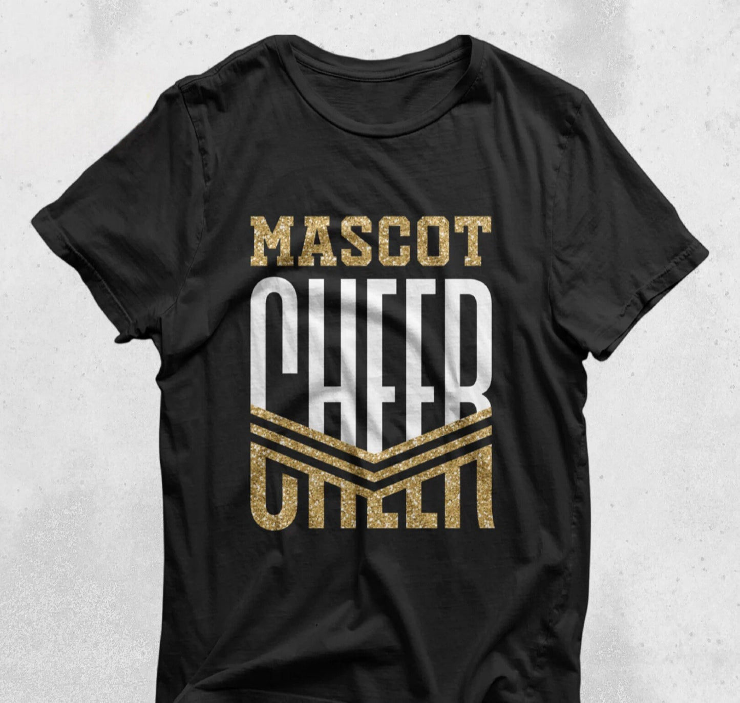 Personalized Glitter Cheer Shirt | Cheer Tshirts | Cheerleading Mom Shirts | Cheerleader Gift | Glitter Megaphone Shirt | Gildan Adult Youth Unisex Tee