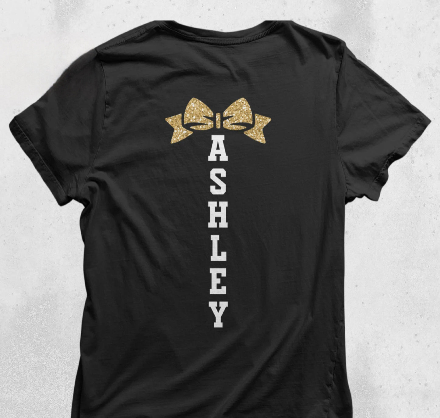Personalized Glitter Cheer Shirt | Cheer Tshirts | Cheerleading Mom Shirts | Cheerleader Gift | Glitter Megaphone Shirt | Gildan Adult Youth Unisex Tee