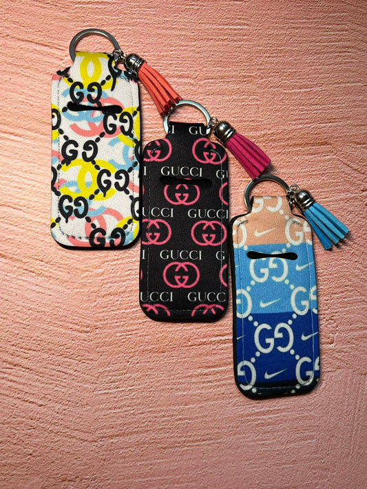 Limited Edition Designer Art Inspo Chapstick/Lighter Holder Keychain
