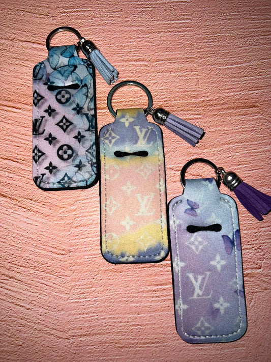 Limited Edition Designer Art Inspo Chapstick/Lighter Holder Keychain