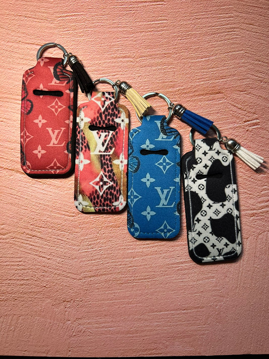 Limited Edition Designer Art Inspo Chapstick/Lighter Holder Keychain