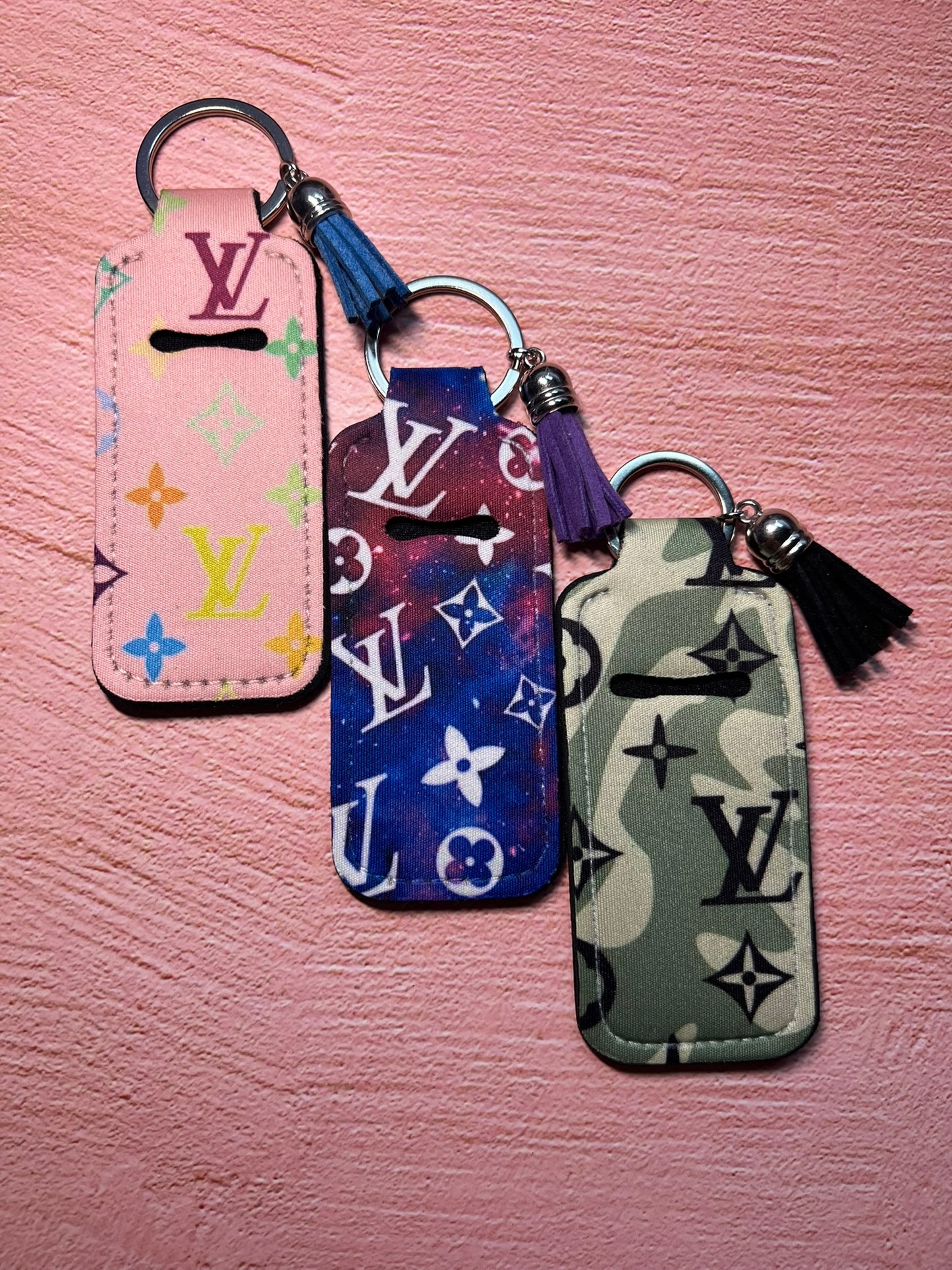 Limited Edition Designer Art Inspo Chapstick/Lighter Holder Keychain