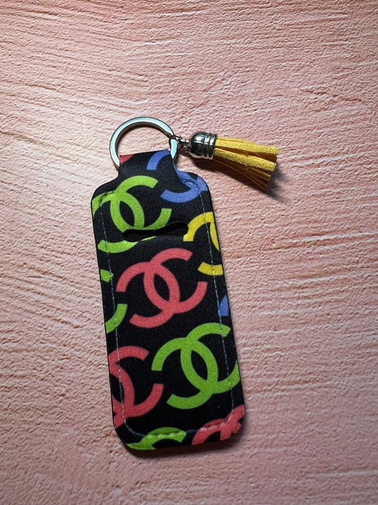 Limited Edition Designer Art Inspo Chapstick/Lighter Holder Keychain