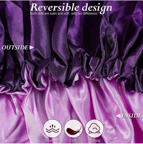 Designed Large Satin Bonnet (Queen Ish)