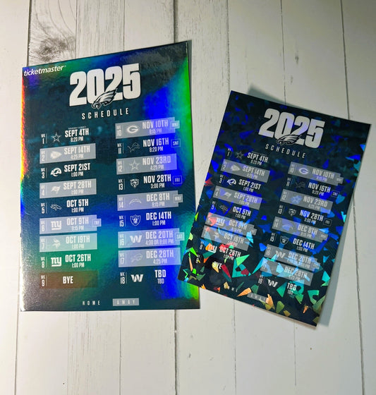 2025–2026 NFL Team Schedule Magnets | Personalized All Teams Available | 5" & 7" Glossy or Holographic | Waterproof Football Fridge Magnet