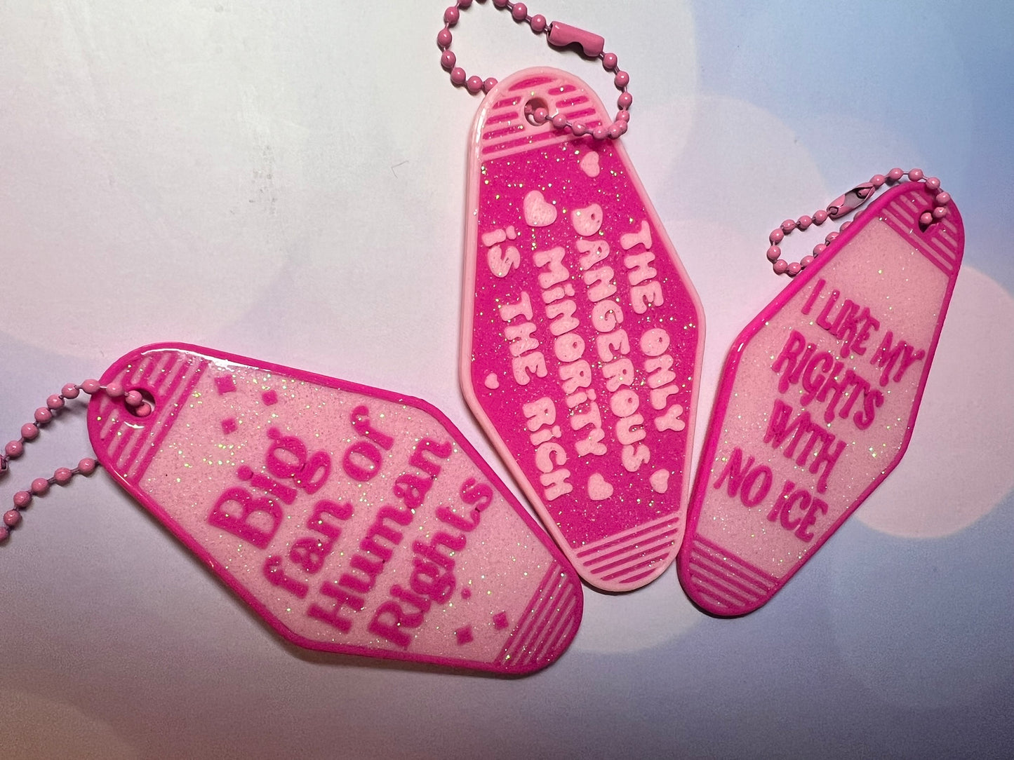 Resist But Make It Cute Keychains