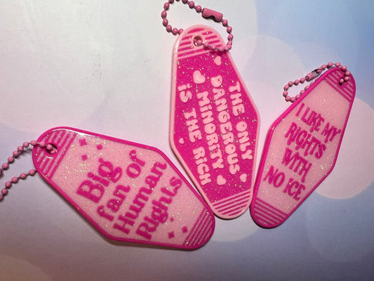 Resist But Make It Cute Keychains