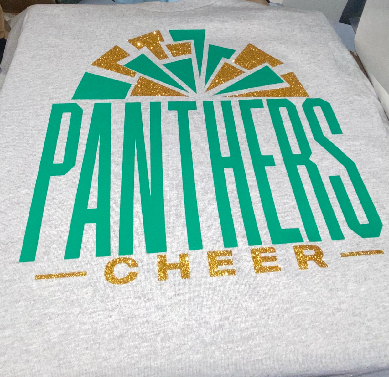 Personalized Glitter Cheer Shirt | Cheer Tshirts | Cheerleading Mom Shirts | Cheerleader Gift | Glitter Megaphone Shirt | Gildan Adult Youth Unisex Tee