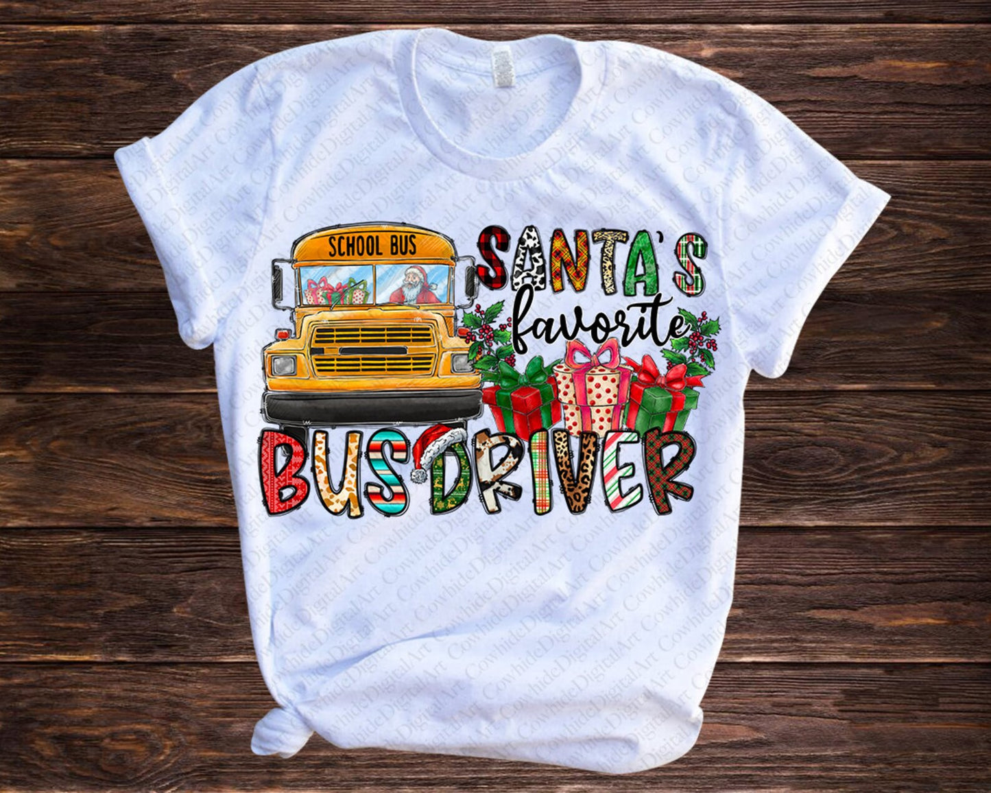 Santa's Favorite Bus Driver Design