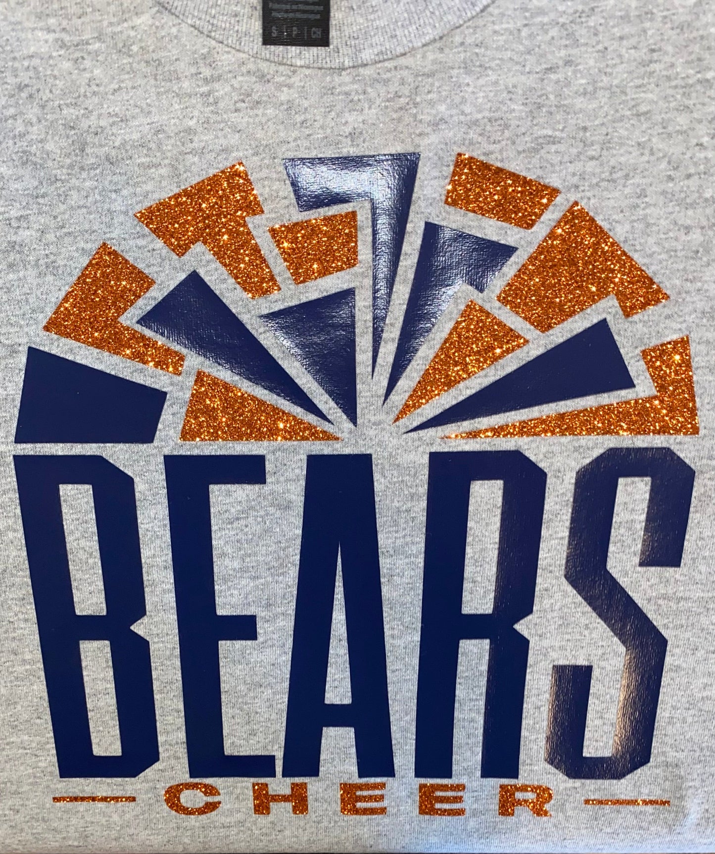 Personalized Glitter Cheer Shirt | Cheer Tshirts | Cheerleading Mom Shirts | Cheerleader Gift | Glitter Megaphone Shirt | Gildan Adult Youth Unisex Tee