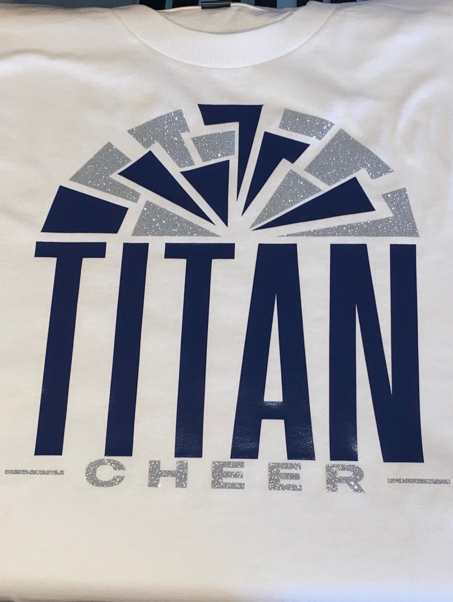 Personalized Glitter Cheer Shirt | Cheer Tshirts | Cheerleading Mom Shirts | Cheerleader Gift | Glitter Megaphone Shirt | Gildan Adult Youth Unisex Tee