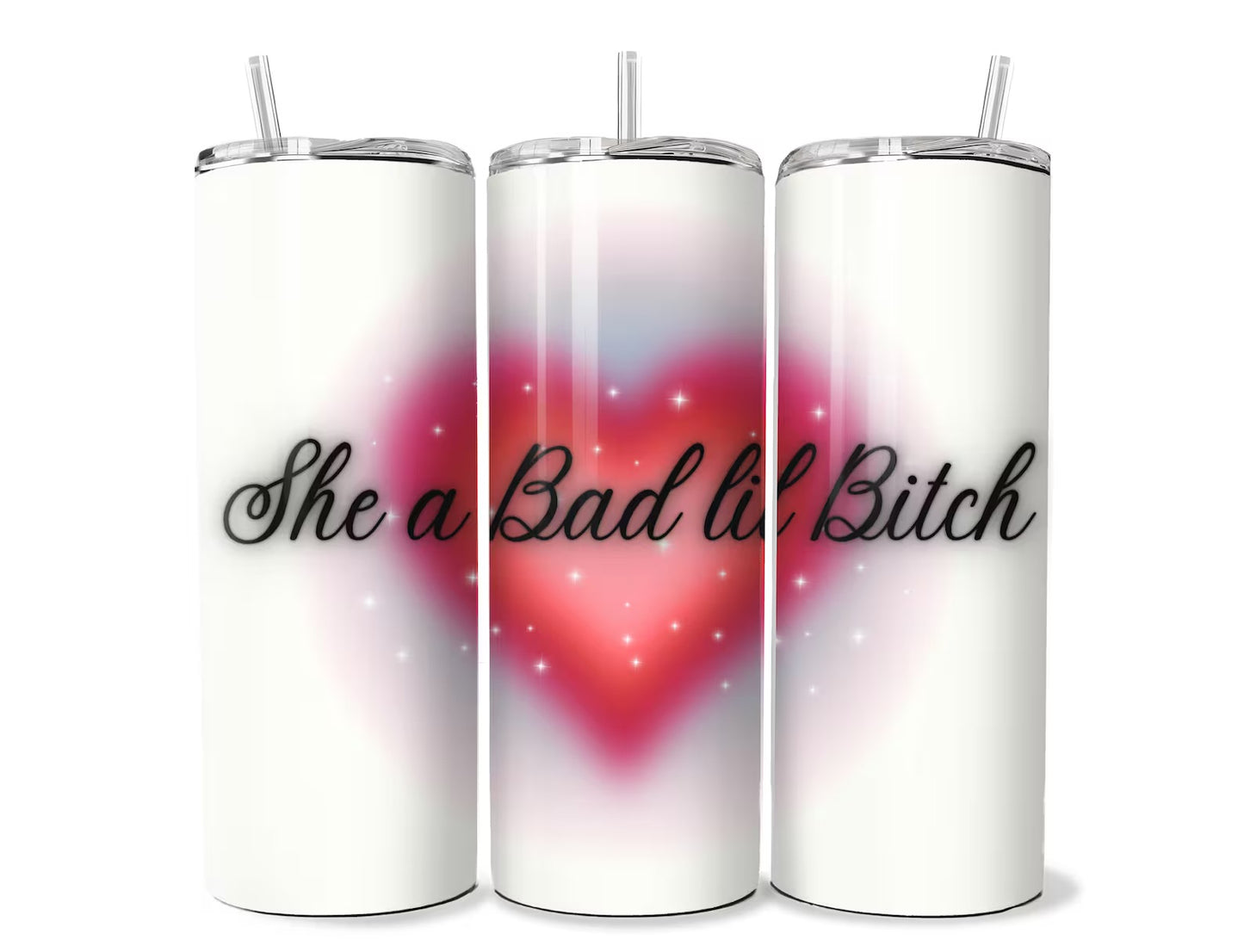 Airbrushed Heart Doja/Swiftie Tumbler