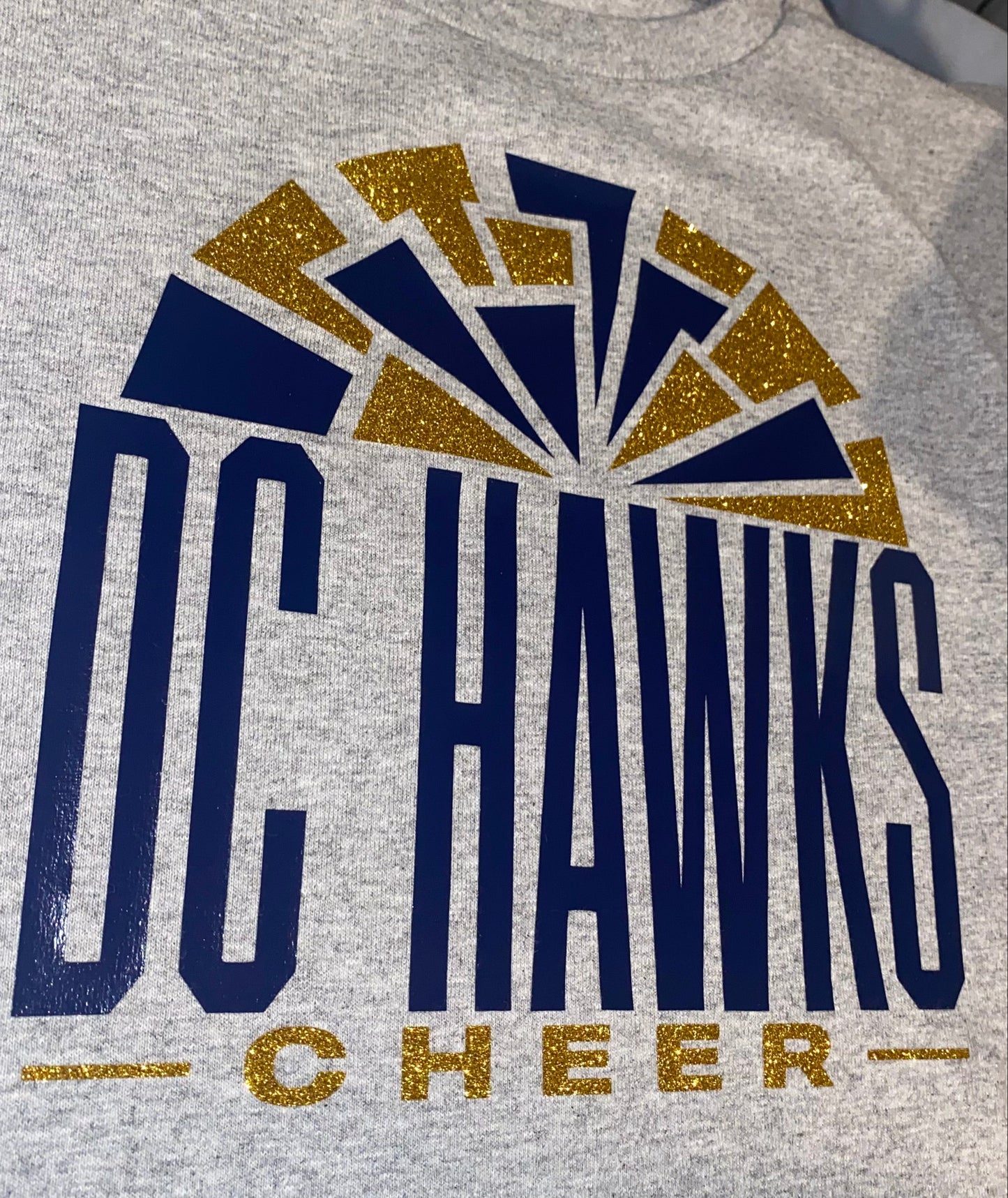 Personalized Glitter Cheer Shirt | Cheer Tshirts | Cheerleading Mom Shirts | Cheerleader Gift | Glitter Megaphone Shirt | Gildan Adult Youth Unisex Tee