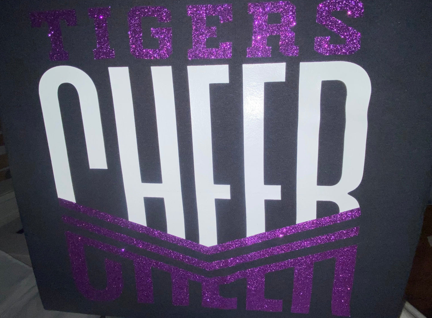 Personalized Glitter Cheer Shirt | Cheer Tshirts | Cheerleading Mom Shirts | Cheerleader Gift | Glitter Megaphone Shirt | Gildan Adult Youth Unisex Tee