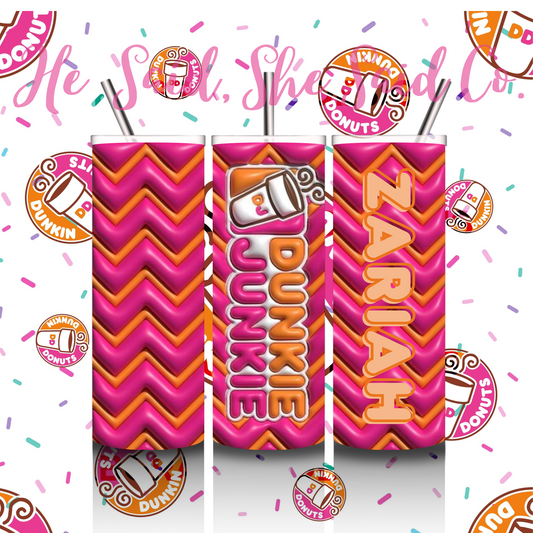 Personalized Dunkie Junkie Tumbler