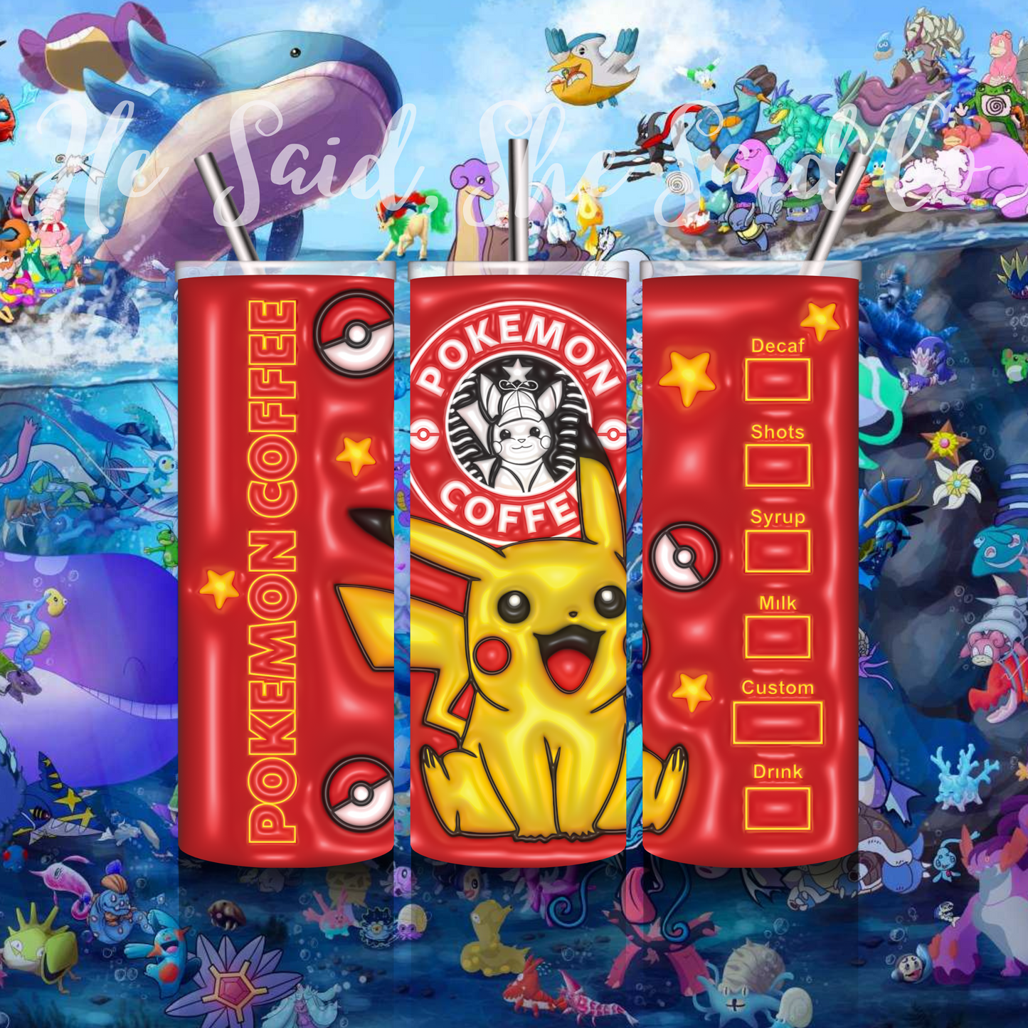 Pokemon Tumbler-Inflated Pokémon Title