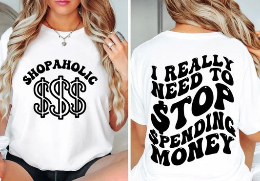 Shopaholic Tee 2.12.24