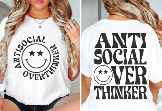 Antisocial Overthinker Tee 2.12.24