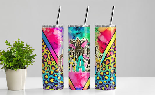 Neon Crazy Beautiful Tumbler