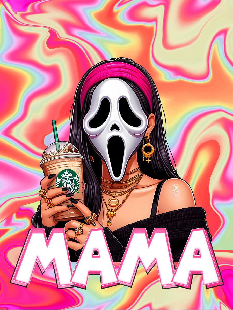 Mama Horror Car Air Freshener, Car Freshie, Car Freshy, Car decoration