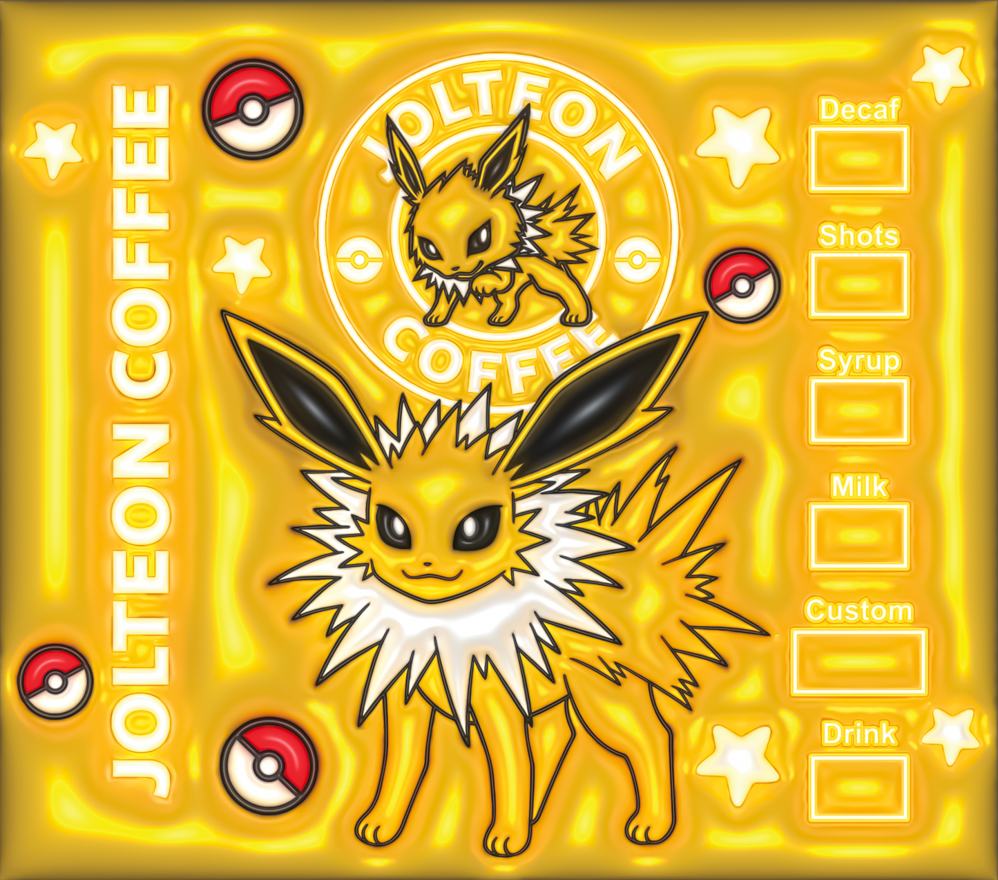 Pokemon Tumbler-Inflated Jolteon