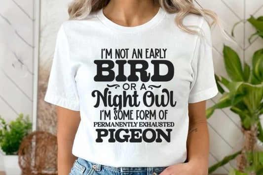 Exhausted Pigeon Tee (up to 5X) 7.11.25