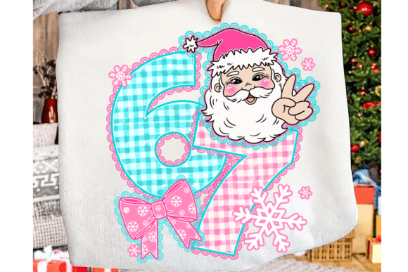 Pink Christmas 6 7 Adult Sweatshirt (up to 5X)