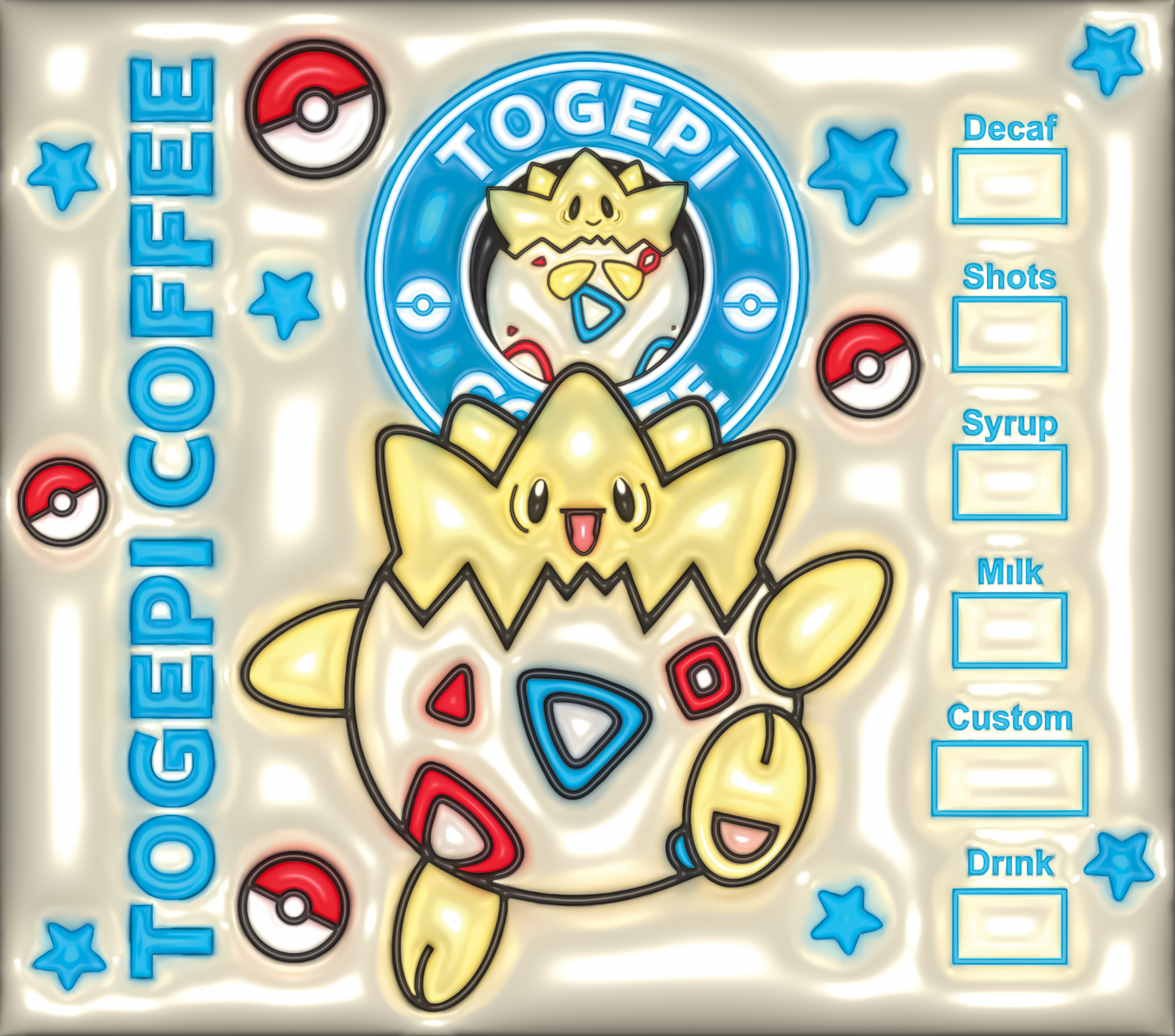 Pokemon Tumbler-Inflated Togepi