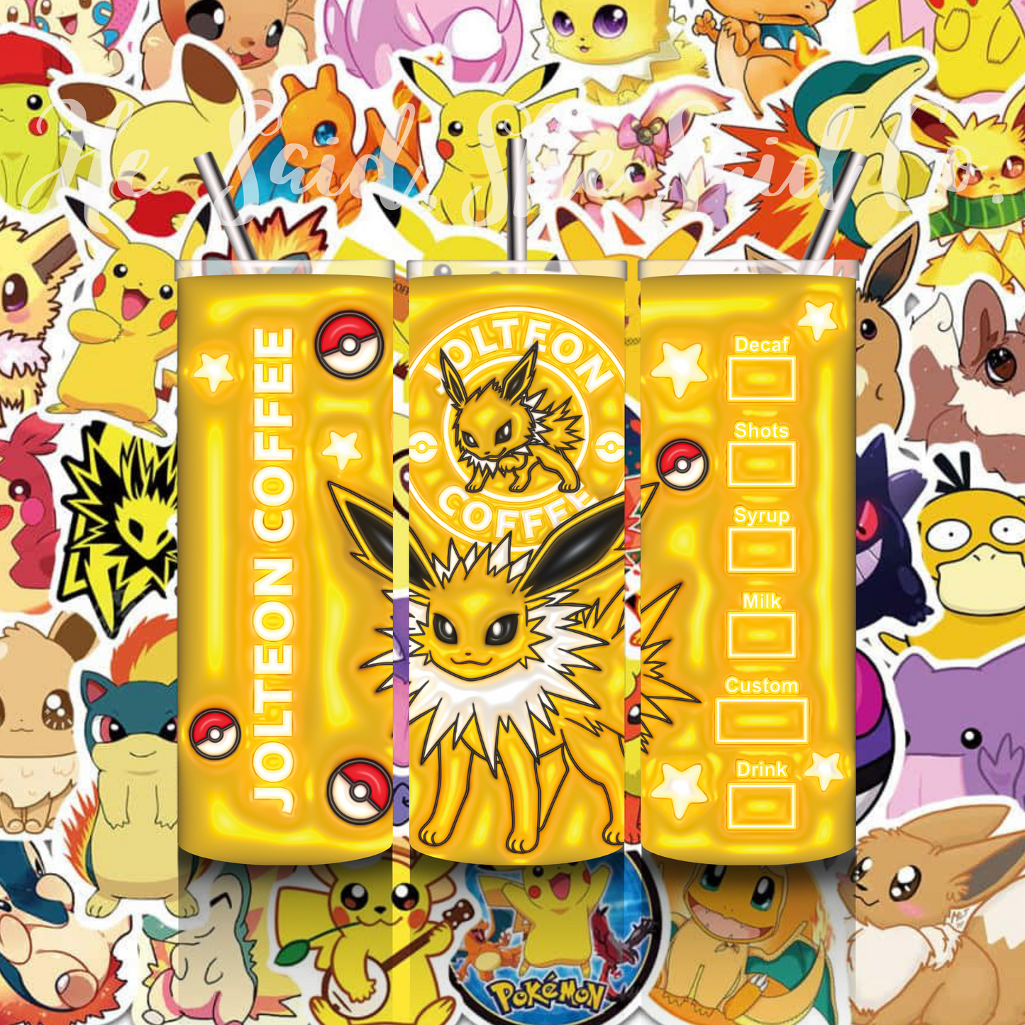 Pokemon Tumbler-Inflated Jolteon