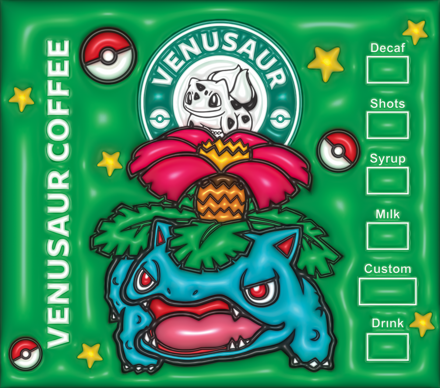 Pokemon Tumbler-Inflated Venusaur