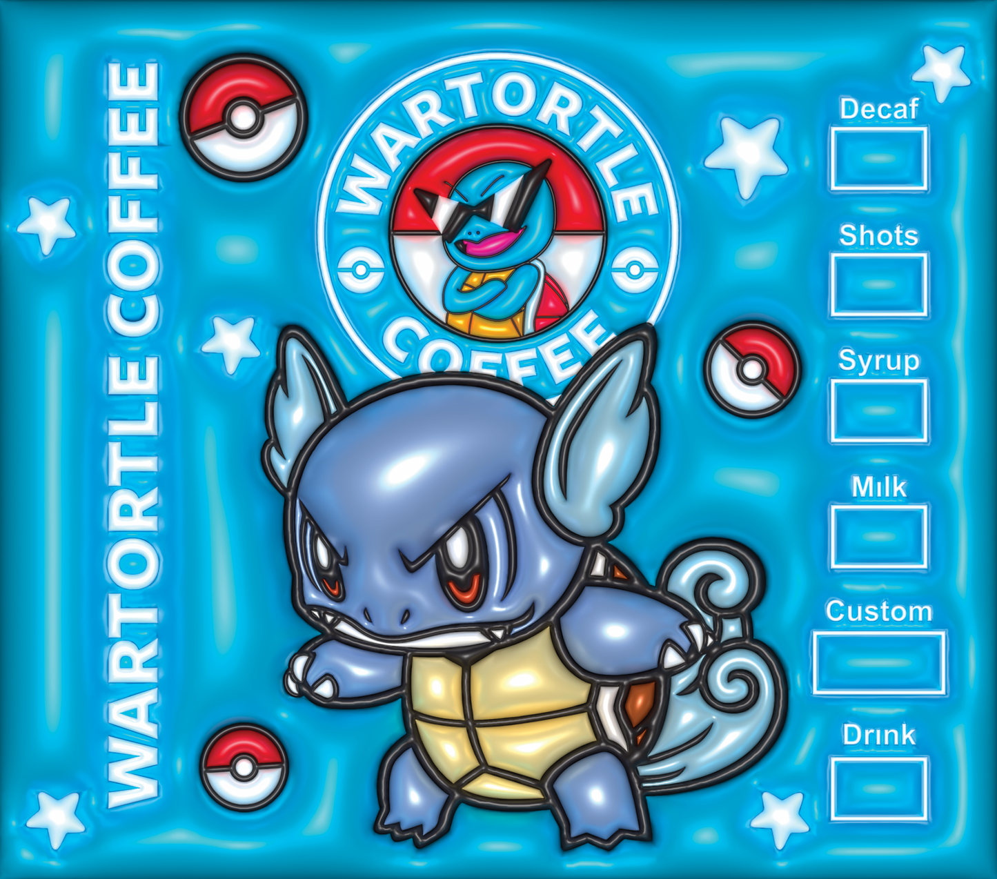 Pokemon Tumbler-Inflated Wartortle