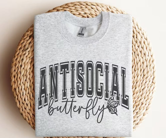 Antisocial Butterfly Varsity Tee 2.9.24