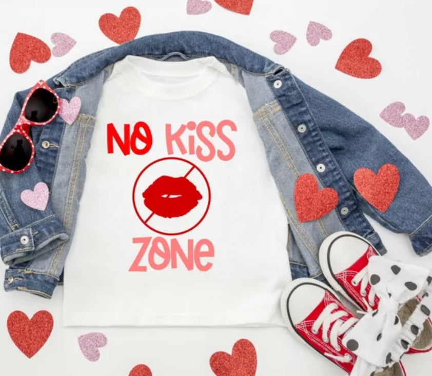 Kid’s Valentine No Kiss Tee