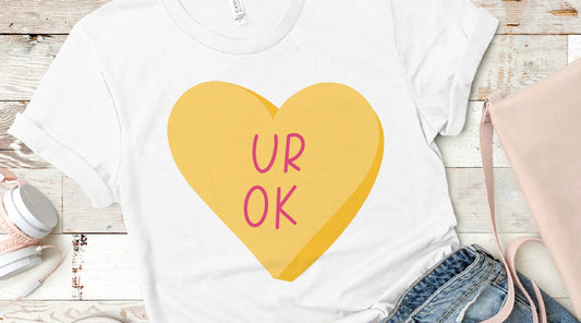 Kid’s Valentine UR OK Candy Heart Tee