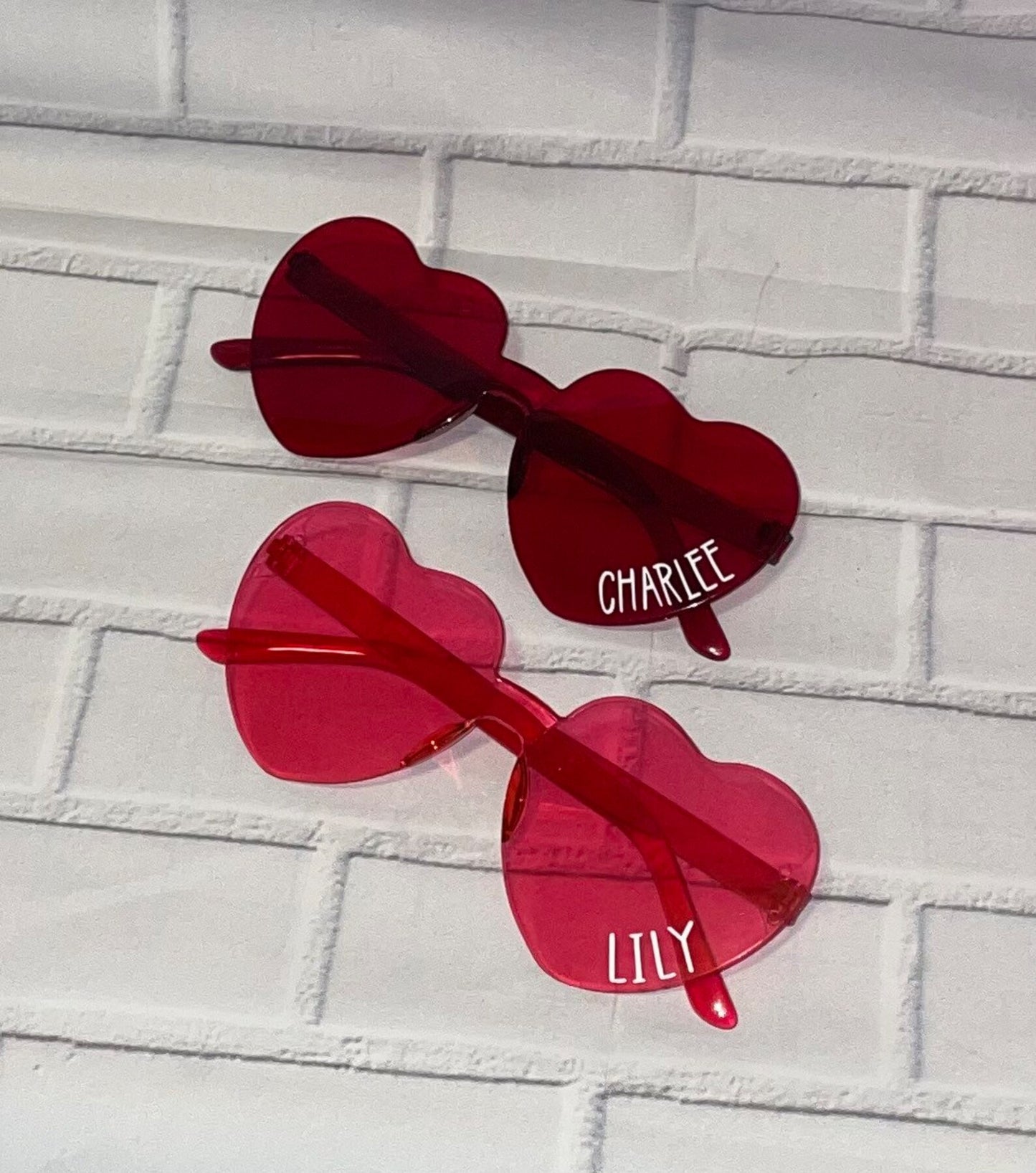 Heart Valentines Day Sunglasses Personalized Sunnies