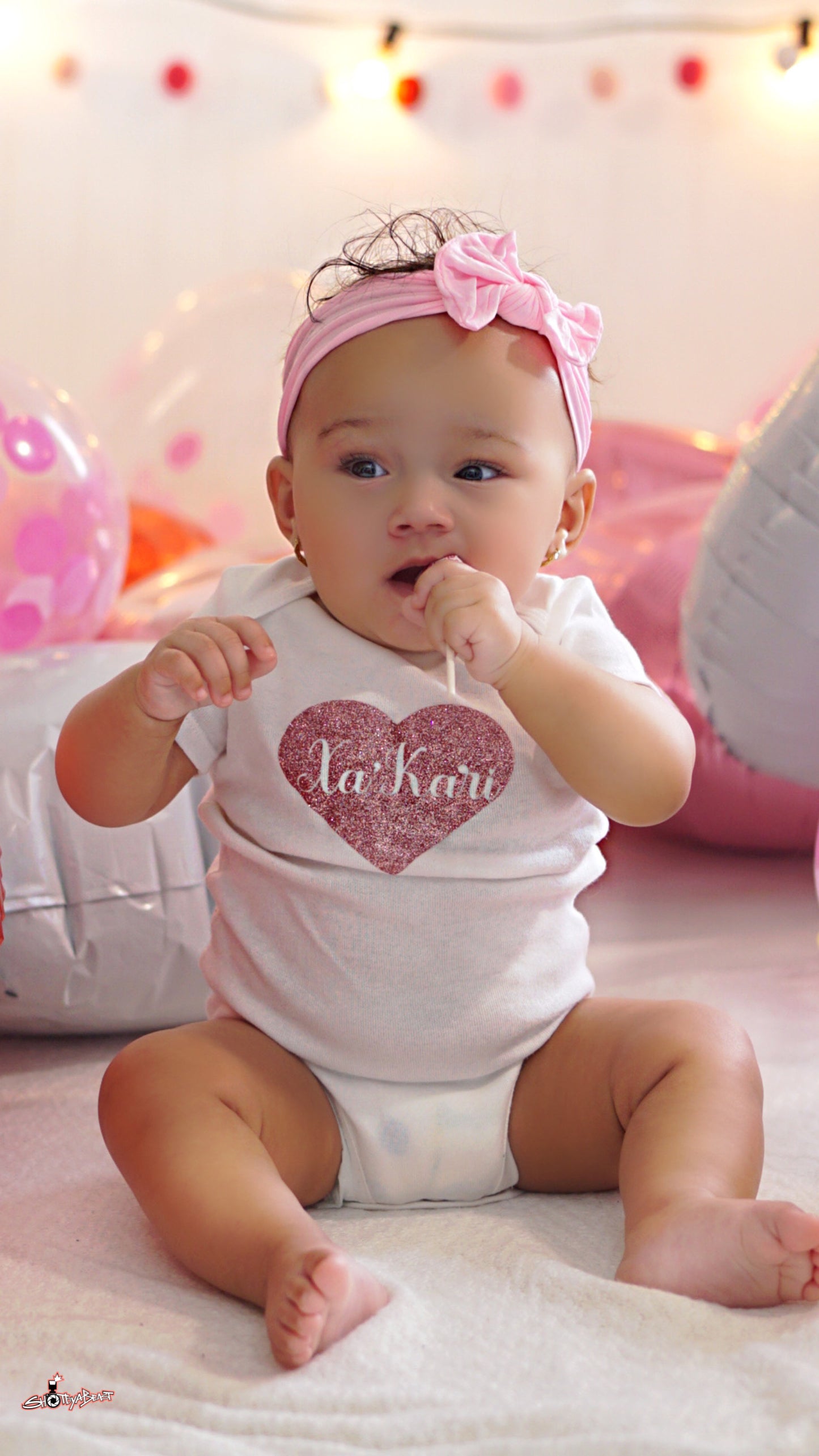 Baby/Kid’s Valentine Name Heart Tee