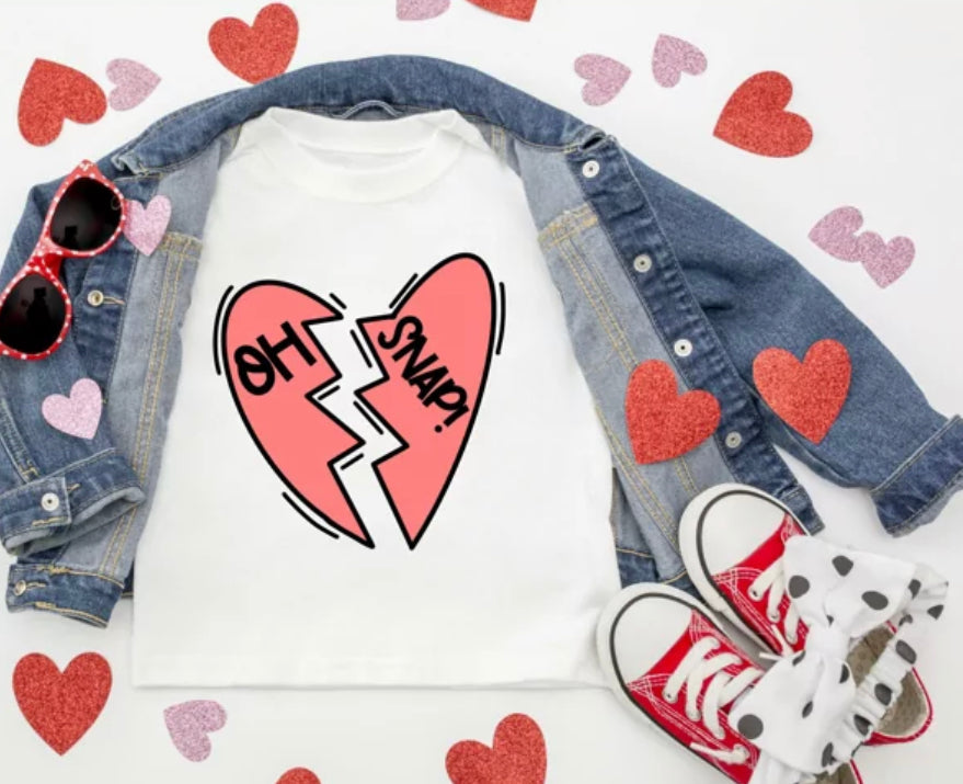 Kid’s Valentine Oh Snap! Tee